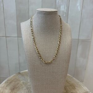 14k Gold Figaro Link Necklace
